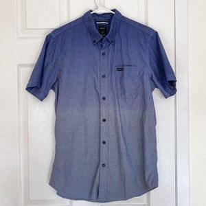 RVCA short sleeve button down, blue ombré - Men’s